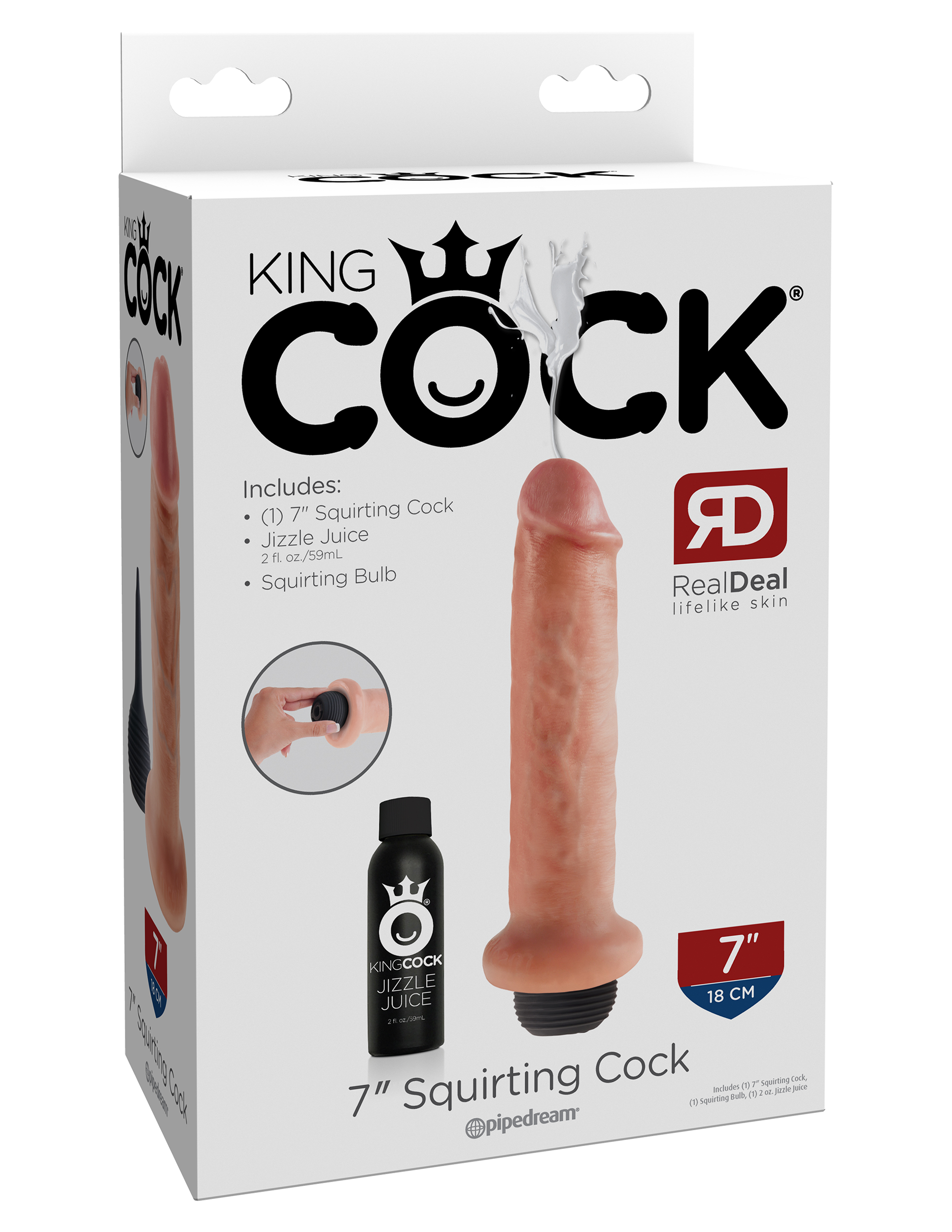 King Cock 7" Squirting PD5607-21